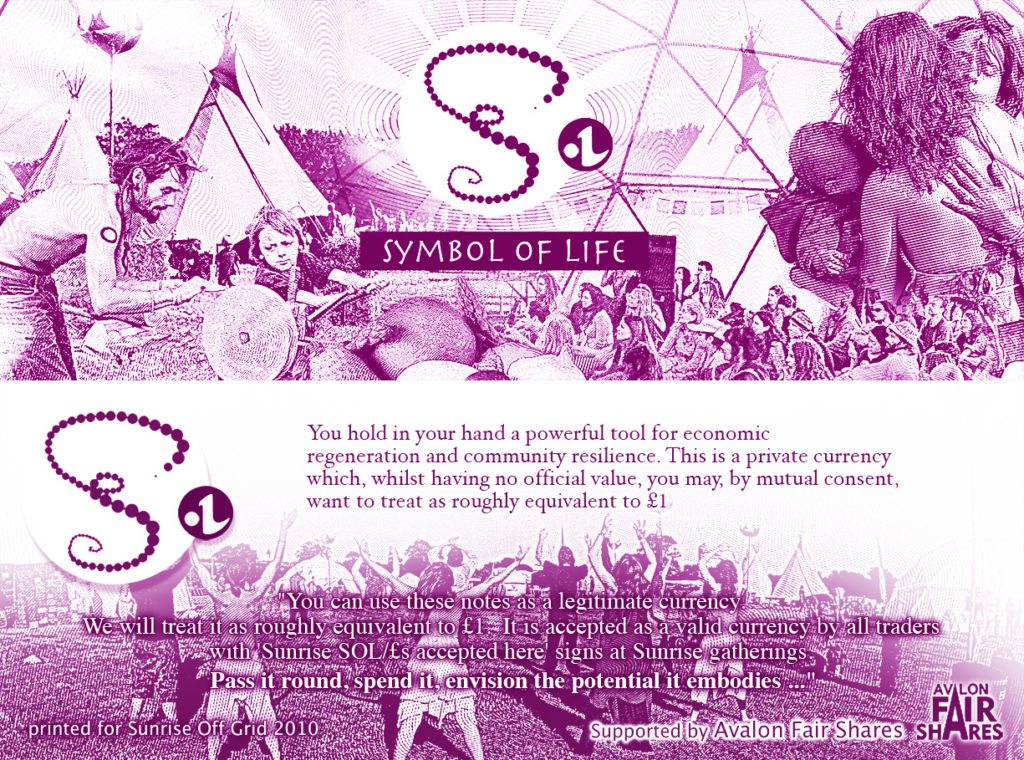 Off Grid SOL Currency Notes