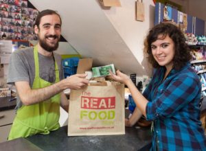 Exeter Pounds in use at the Real Food Store